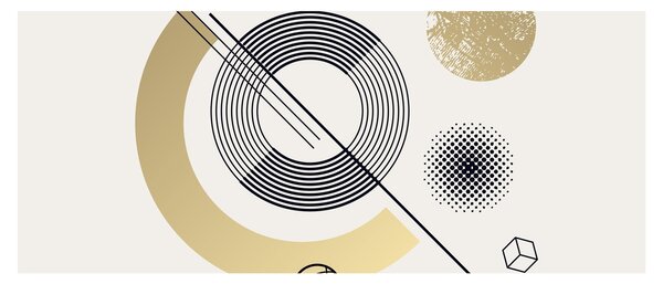 Obraz - Geometrické tvary N⁰2 (120x50 cm)