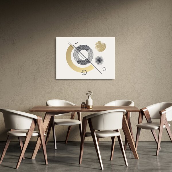 Sklenený obraz - Geometrické tvary N⁰2 (70x50 cm)