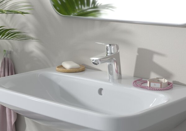 Hansgrohe Logis - Umývadlová batéria 70 s odtokovou súpravou s tiahlom, chróm 71070000