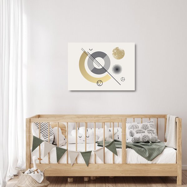 Sklenený obraz - Geometrické tvary N⁰2 (70x50 cm)