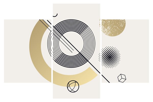 Obraz - Geometrické tvary N⁰2 (90x60 cm)