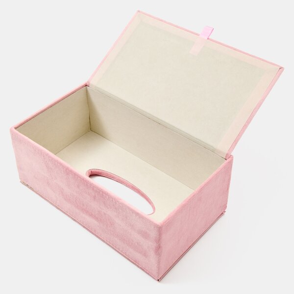Sinsay - Zamatová krabička na vreckovky - ružová