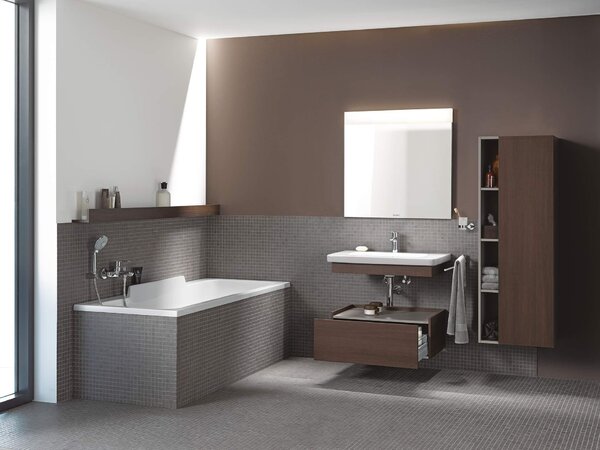 Duravit DuraStyle - Umývadlo do nábytku 800x480 mm, 1 otvor pre batériu prepichnutý, biela 2320800000