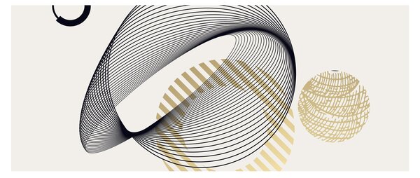 Obraz - Geometrické tvary N⁰3 (120x50 cm)