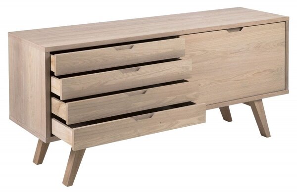 Actona Komoda A-Line 160 cm bielený dub