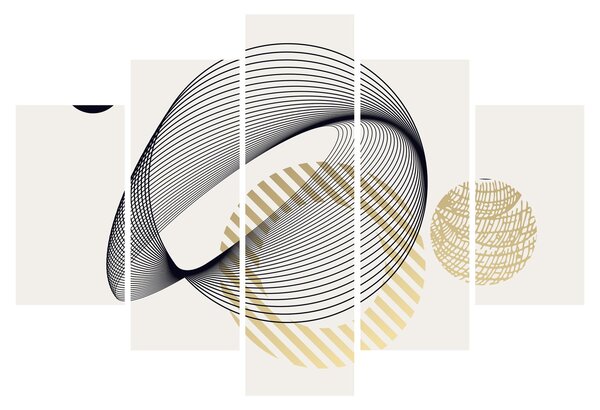 Obraz - Geometrické tvary N⁰3 (150x105 cm)