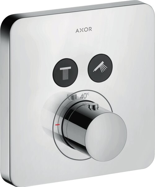 Axor ShowerSelect - Termostatická batéria pod omietku pre 2 spotrebiče, chróm 36707000