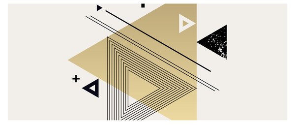 Obraz - Geometrické tvary N⁰4 (120x50 cm)