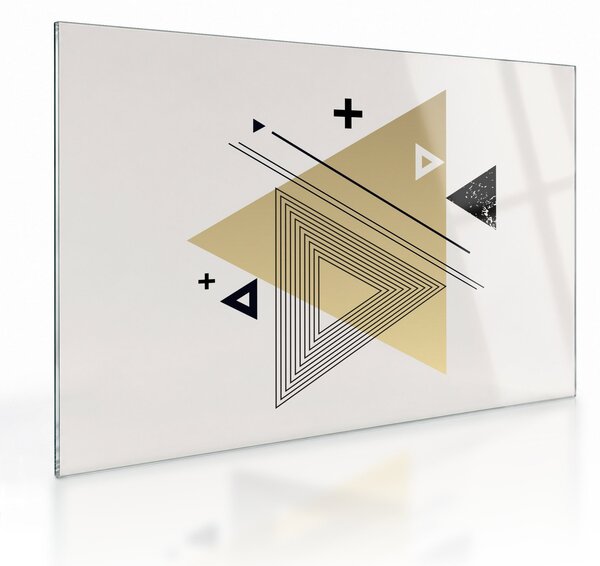 Sklenený obraz - Geometrické tvary N⁰4 (70x50 cm)