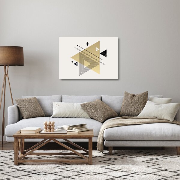 Sklenený obraz - Geometrické tvary N⁰4 (70x50 cm)