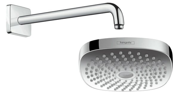 Hansgrohe Croma Select E - Hlavová sprcha 180 2jet so sprchovým ramenom 389 mm, chróm 26524000 + 27446000