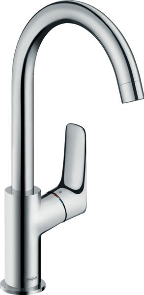 Hansgrohe Logis - Umývadlová batéria 210 s otočným výtokom a s odtokovou súpravou s tiahlom, chróm 71130000