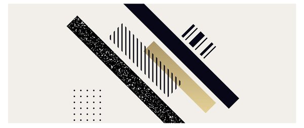 Obraz - Geometrické tvary N⁰5 (120x50 cm)