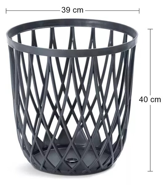 Plastový univerzálny kôš IKUB35 35 l - antracit