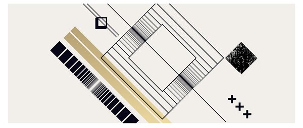 Obraz - Geometrické tvary N⁰6 (120x50 cm)