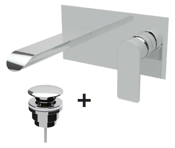 Teorema XS - Umývadlová batéria pod omietku, komplet, chróm 8X314
