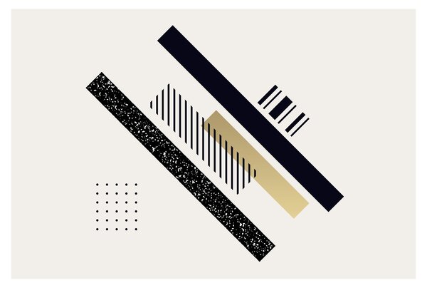 Obraz - Geometrické tvary N⁰5 (90x60 cm)