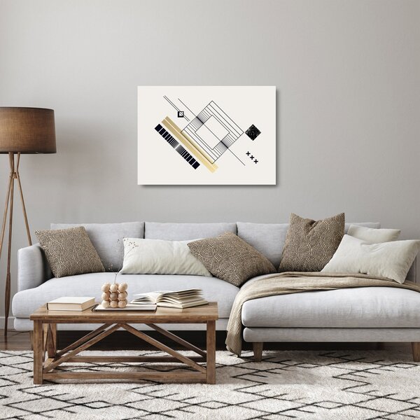 Sklenený obraz - Geometrické tvary N⁰6 (70x50 cm)