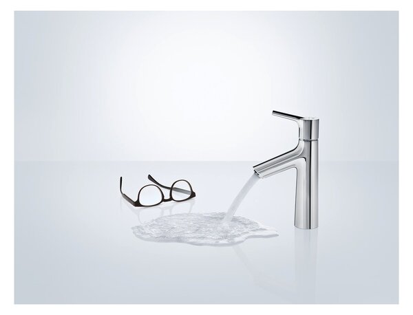 Hansgrohe Talis S - Páková umývadlová batéria 100 s odtokovou súpravou s tiahlom, chróm 72020000