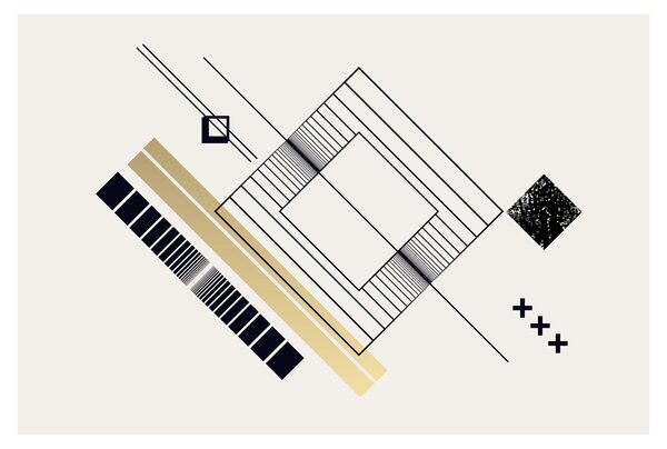 Obraz - Geometrické tvary N⁰6 (90x60 cm)