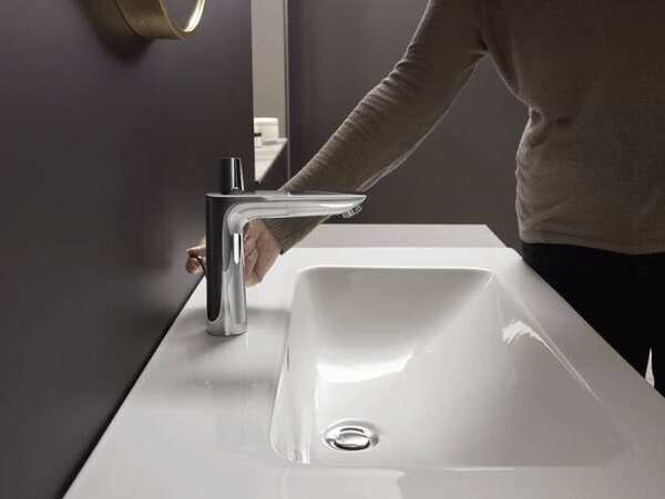 Hansgrohe Talis E - Páková umývadlová batéria 150 s odtokovou súpravou s tiahlom, chróm 71754000