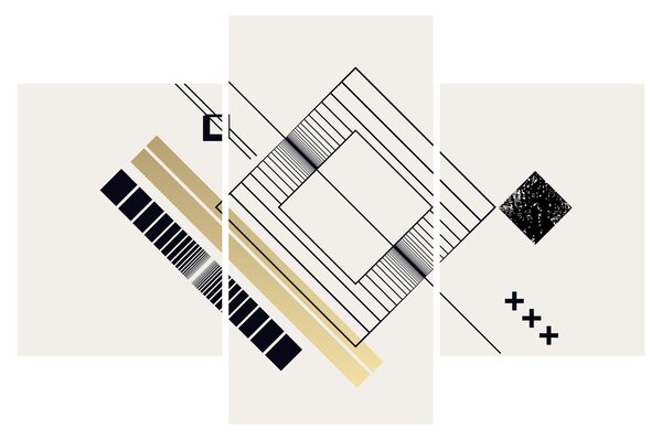 Obraz - Geometrické tvary N⁰6 (90x60 cm)
