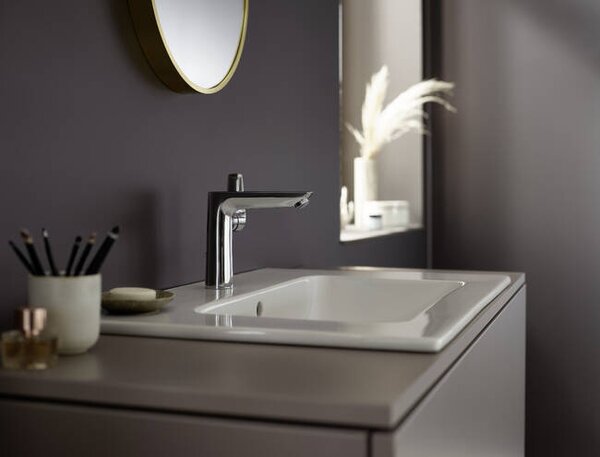 Hansgrohe Talis E - Páková umývadlová batéria 150 s odtokovou súpravou s tiahlom, chróm 71754000