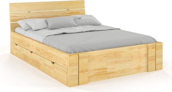 Manželská posteľ 180 cm Naturlig Tosen High Drawers (borovica). Vlastná spoľahlivá doprava až k Vám domov. 800209