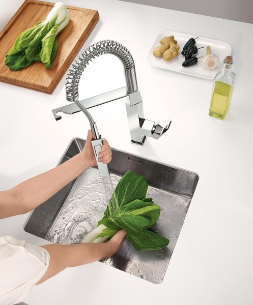 GROHE Eurocube - Páková drezová batéria, chróm 31395000