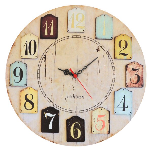 ASIR Nástenné hodiny LONDON MDF 40 cm