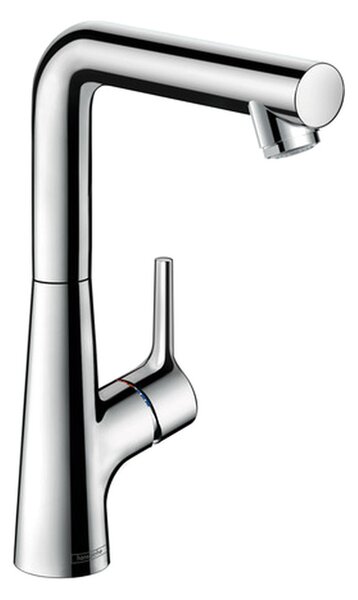 Hansgrohe Talis S - Páková umývadlová batéria 210 s otočným výtokom a odtokovou súpravou s tiahlom, chróm 72105000