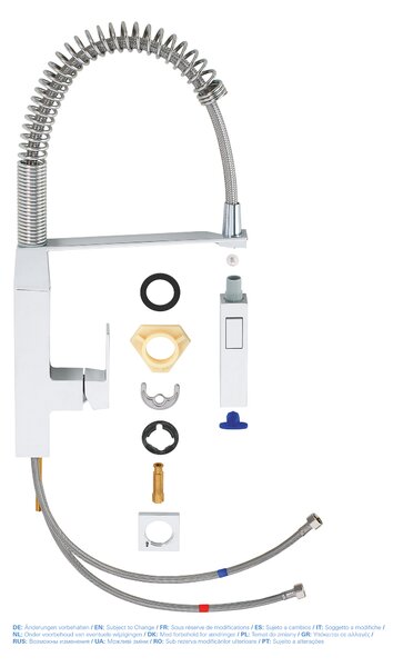 GROHE Eurocube - Páková drezová batéria, chróm 31395000