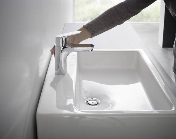 Hansgrohe Focus - Páková umývadlová batéria 100 CoolStart s odtokovou súpravou s tiahlom, chróm 31621000