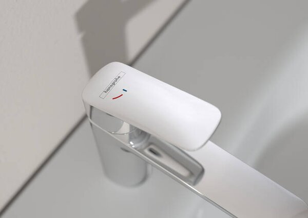 Hansgrohe Focus - Páková umývadlová batéria 100 CoolStart s odtokovou súpravou s tiahlom, chróm 31621000