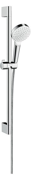 Hansgrohe Crometta - Sprchová súprava 1jet so sprchovou tyčou 65 cm, biela/chróm 26533400