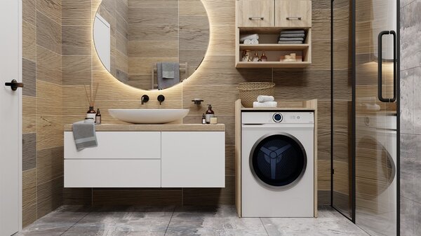 TP Living Kúpeľňová skrinka nad práčku Hudson dub sonoma