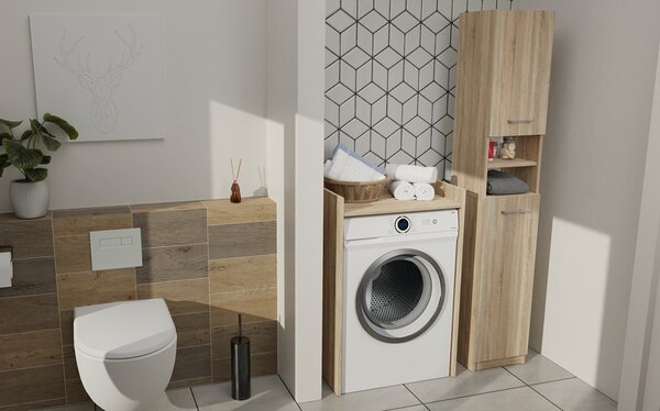 TP Living Kúpeľňová skrinka nad práčku Hudson dub sonoma