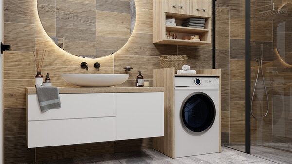 TP Living Kúpeľňová skrinka nad práčku Hudson dub sonoma