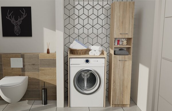 TP Living Kúpeľňová skrinka nad práčku Hudson dub sonoma