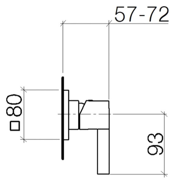 Dornbracht CL.1 - Sprchová batéria podomietková, chróm 36008670-00