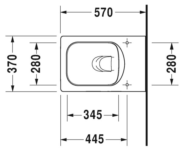 Duravit Vero Air - Závesné WC, Rimless, biela 2525090000