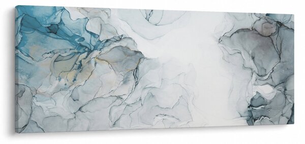Obraz - Modrý mramor (120x50 cm)