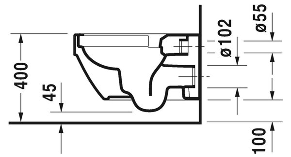 Duravit Vero Air - Závesné WC, Rimless, biela 2525090000