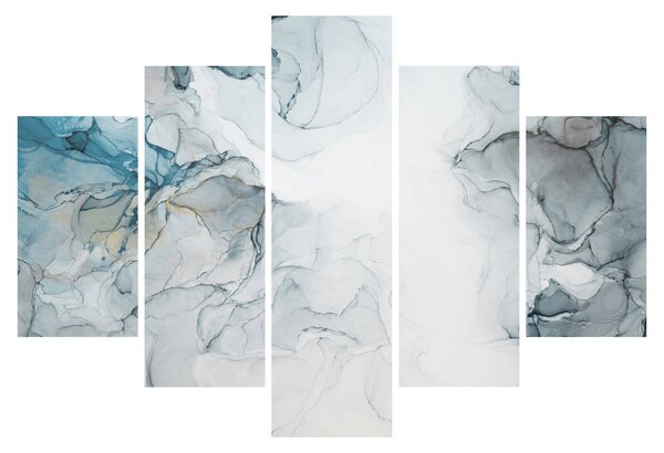 Obraz - Modrý mramor (150x105 cm)