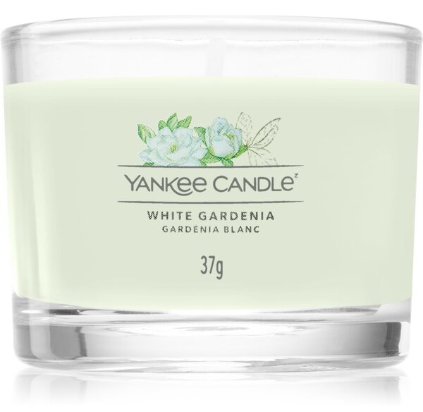 Yankee Candle White Gardenia votívna sviečka Signature 37 g