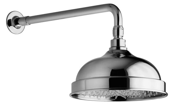 Alpi London - Hlavová sprcha Ø 200 mm s ramenom, chróm BD035+SF034CR