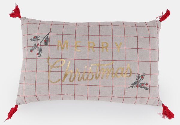 Sinsay - Vianočný vankúš s nápisom „Merry Christmas” - viacfarebná