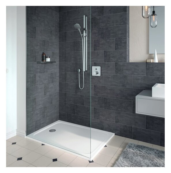 Kaldewei Cayonoplan - Sprchová vanička 1000x900 mm, so zníženým polystyrénovým nosičom, alpská biela 361747980001