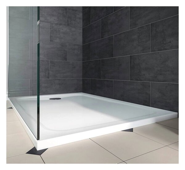 Kaldewei Cayonoplan - Sprchová vanička 1000x900 mm, so zníženým polystyrénovým nosičom, alpská biela 361747980001
