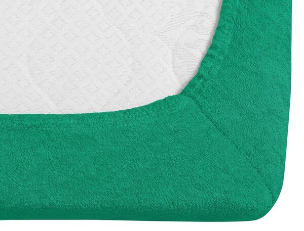 Froté plachta do detskej postieľky PREMIUM 60x120 cm mentolová